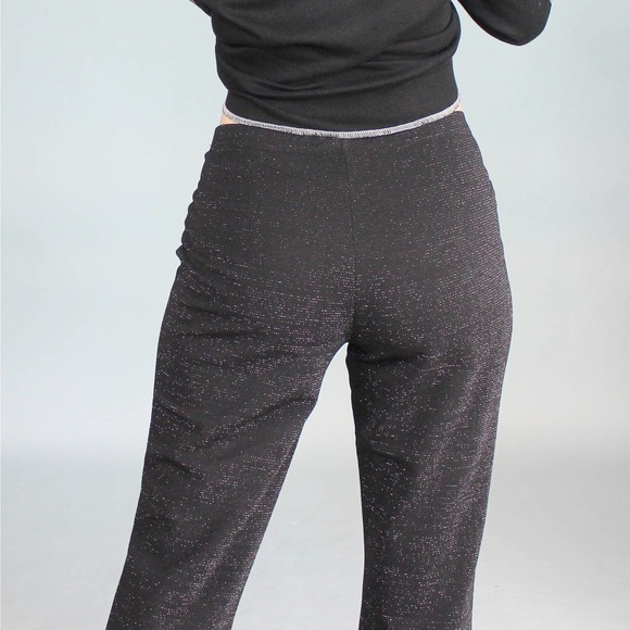 Vintage Y2k Glitter Flare Pants - Picture 2 of 7